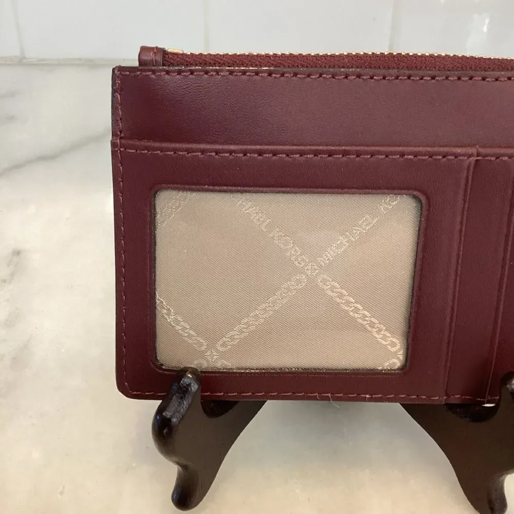 Michael Kors Signature Logo Embossed Patent Key & Card Holder